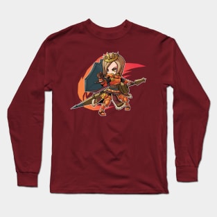 Monster Hunter World Chibi Lance Long Sleeve T-Shirt